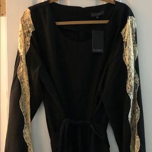 Black Easy Crepe Dress